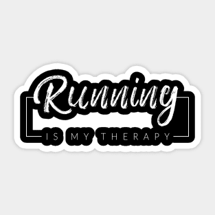 Running Is My Therapy Sticker